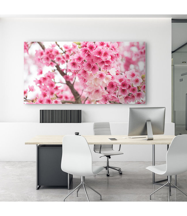 Acoustic picture "Cherry Blossom"- in an elegant aluminum frame