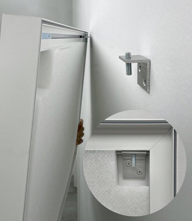 Round acoustic picture "Cherry Blossom"- in an elegant aluminum frame