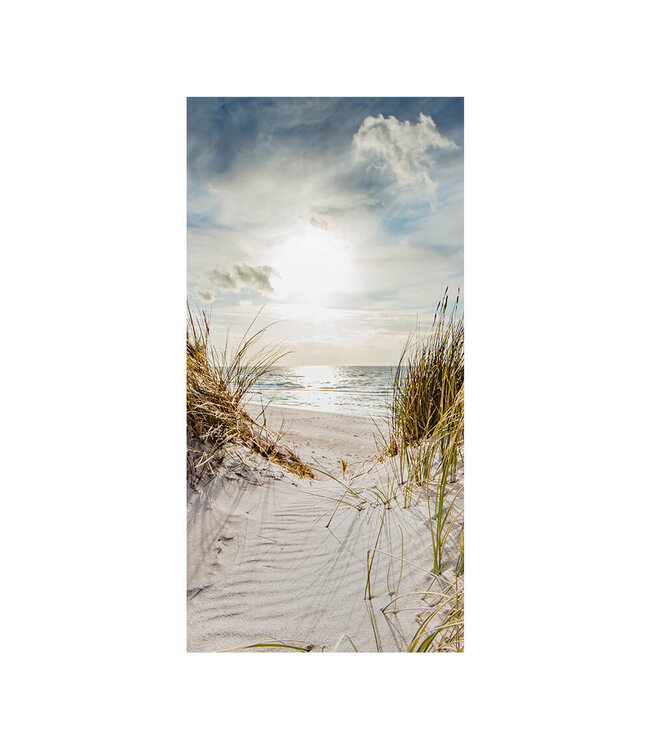 Akustikbild "Dunes and Sun" - in einem eleganten Aluminiumrahmen