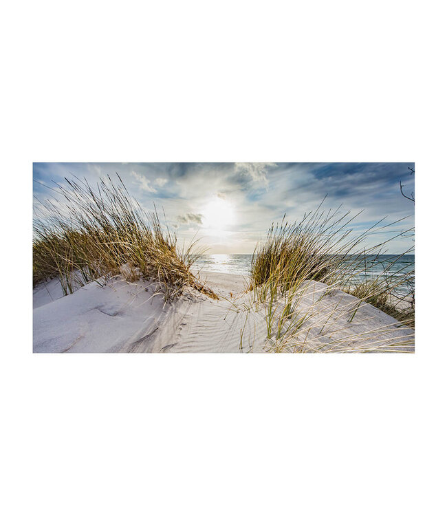 Acoustic picture "Dunes and Sun"- in an elegant aluminum frame