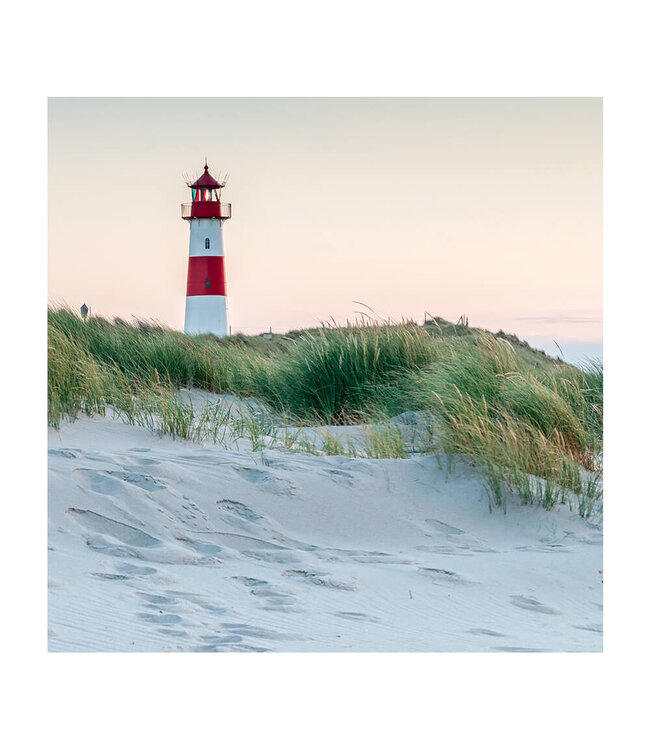 Akustisk bilde "Lighthouse" i en elegant aluminiumsramme