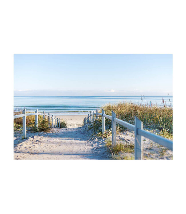 Acoustic picture "Baltic Beach"- in an elegant aluminum frame