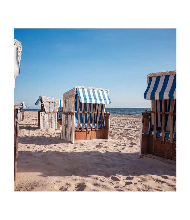 Acoustic picture "Usedom"- in an elegant aluminum frame