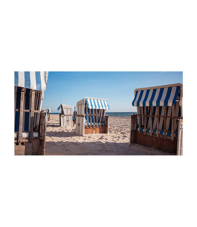 Acoustic picture "Usedom"- in an elegant aluminum frame