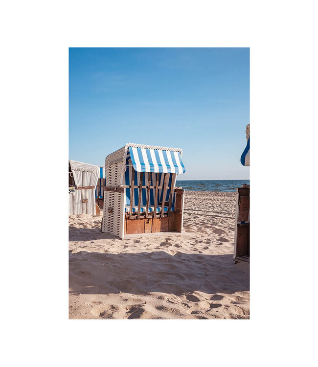 Akustisk bilde "Usedom" i en elegant aluminiumsramme