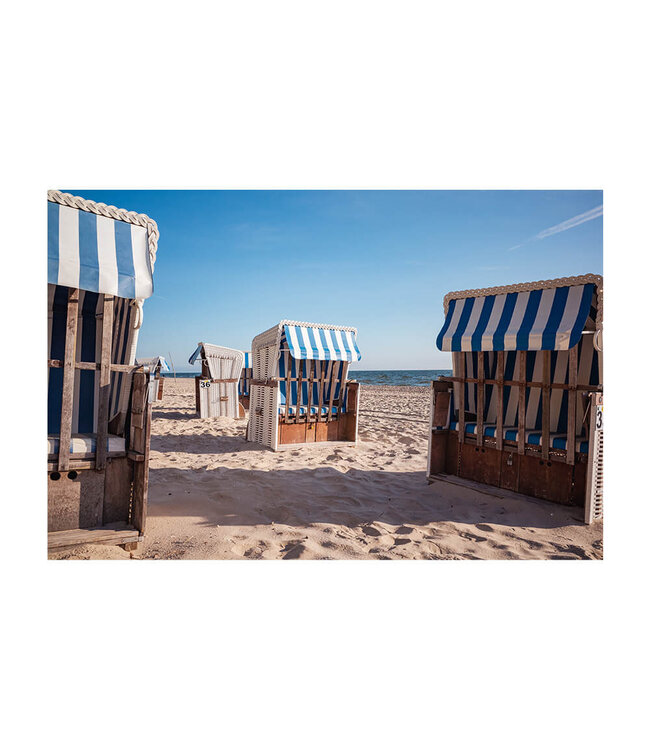Acoustic picture "Usedom"- in an elegant aluminum frame
