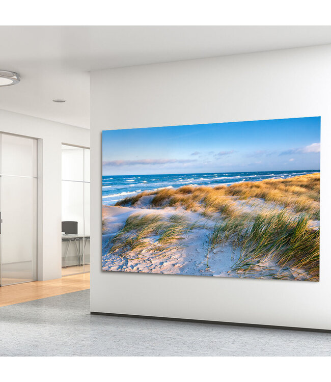 Acoustic picture "Coastal Dunes"- in an elegant aluminum frame