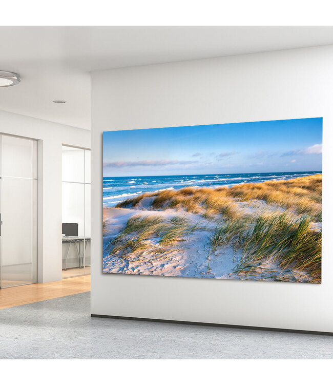 Akustisk bilde "Coastal Dunes" i en elegant aluminiumsramme