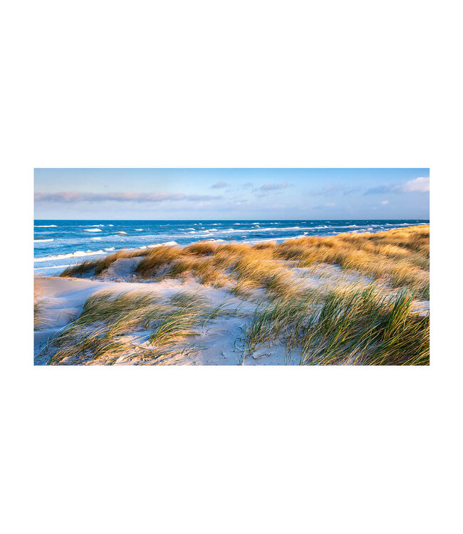 Akustisk bilde "Coastal Dunes" i en elegant aluminiumsramme