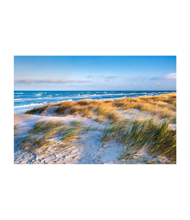 Akustisk bilde "Coastal Dunes" i en elegant aluminiumsramme