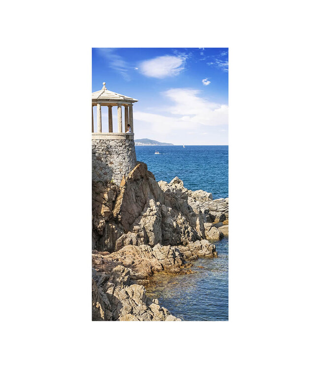 Acoustic picture "Playa de Aro"- in an elegant aluminum frame