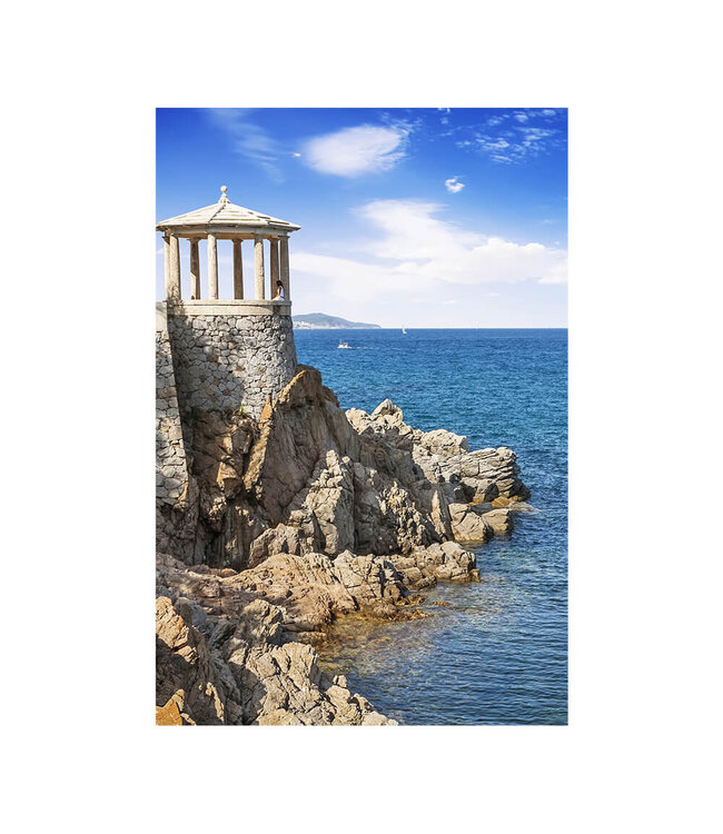 Acoustic picture "Playa de Aro"- in an elegant aluminum frame