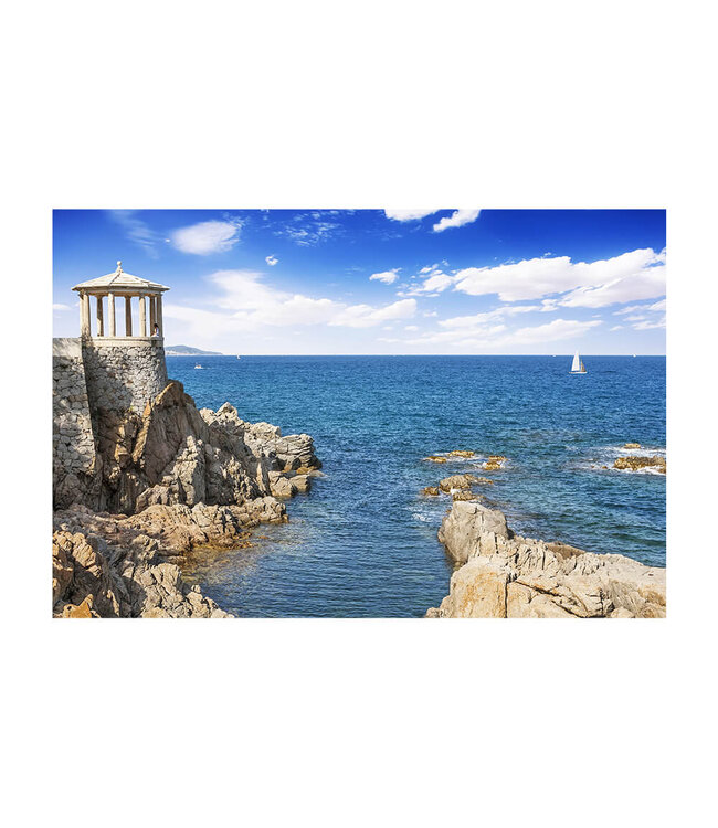 Akustikbild "Playa de Aro" - in einem eleganten Aluminiumrahmen