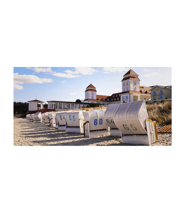 Acoustic picture "Binz"- in an elegant aluminum frame