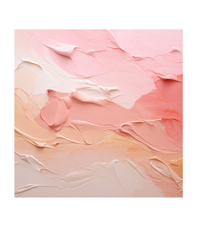 Akustikbild "pink peach paint" - in einem eleganten Aluminiumrahmen