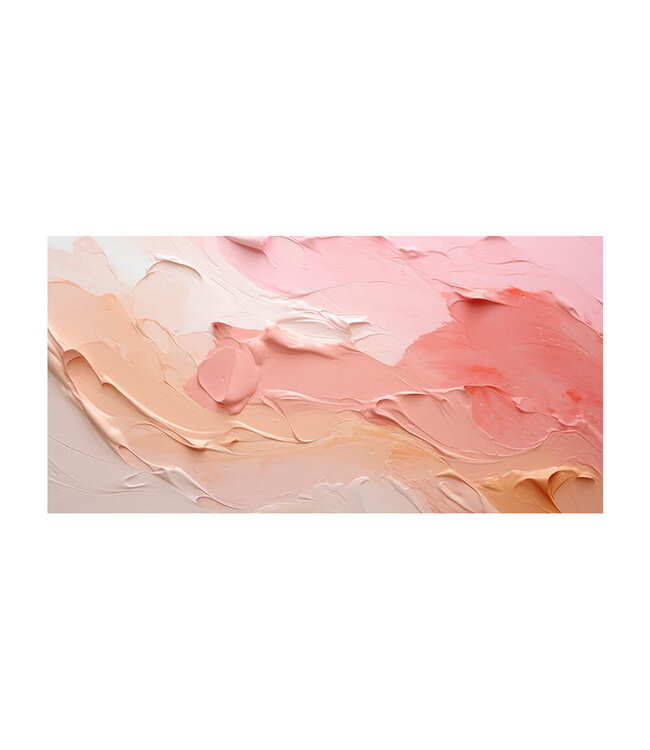 Akustikbild "pink peach paint" - in einem eleganten Aluminiumrahmen