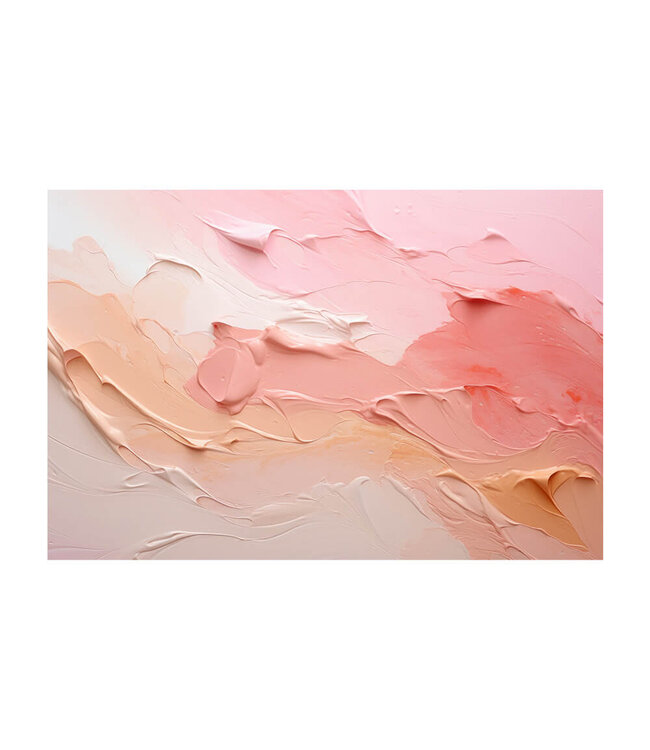 Akustikbild "pink peach paint" - in einem eleganten Aluminiumrahmen