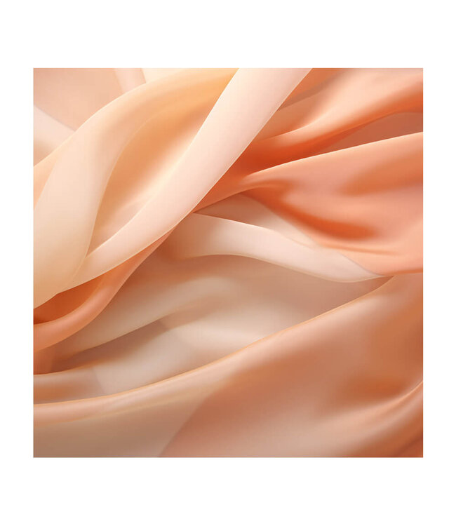 Acoustic picture "peach fabric" - in an elegant aluminum frame