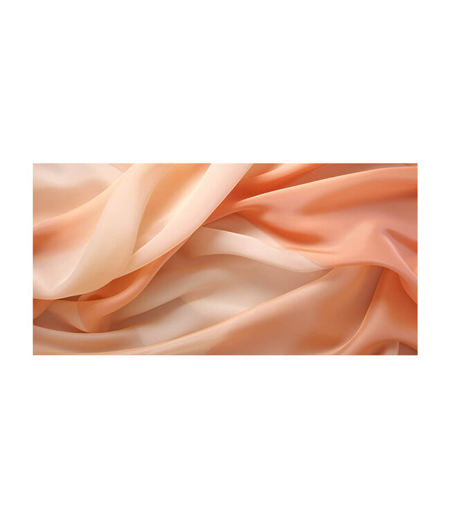 Akustikbild "peach fabric" - in einem eleganten Aluminiumrahmen