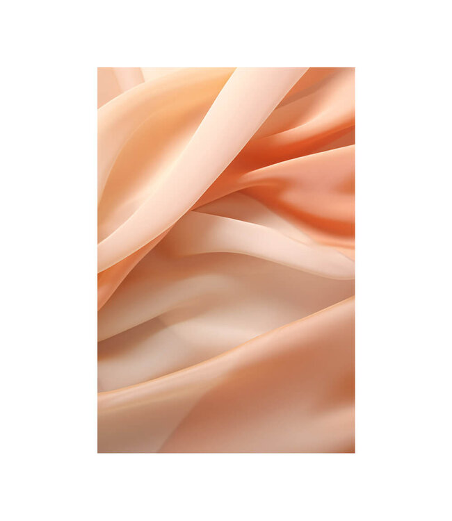 Akustikbild "peach fabric" - in einem eleganten Aluminiumrahmen