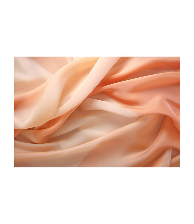 Akustisk bilde "peach fabric" - i en elegant aluminiumsramme