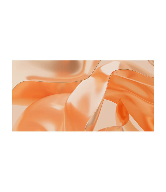 Akustisk bilde "peach metal"- i en elegant aluminiumsramme