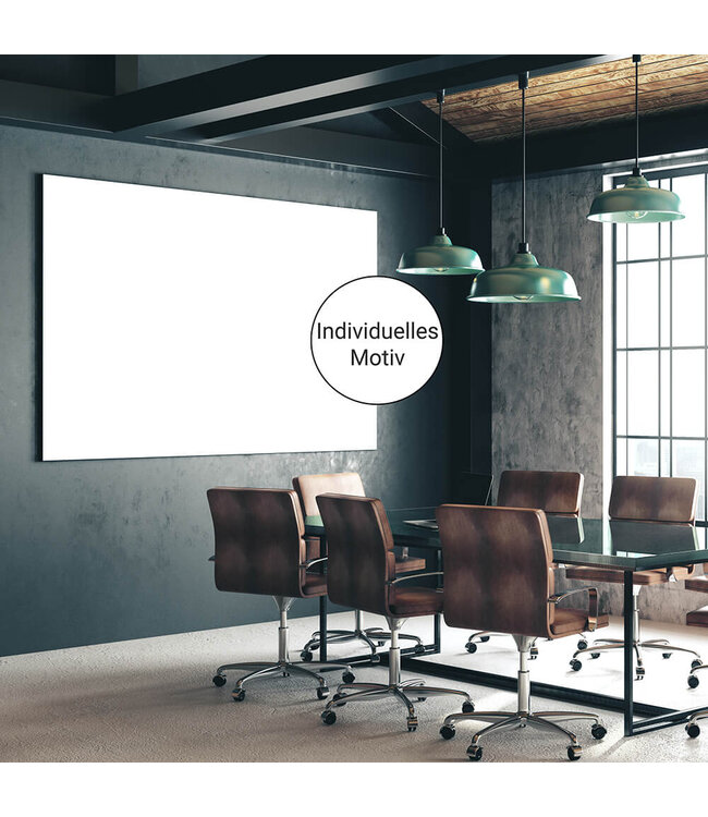 Acoustic image - with your own motif - in an elegant aluminum frame