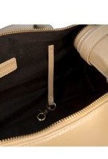 Merikh Merïkh - lederen draagtas beige  S