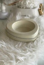 QuattroZampe QuattroZampe - eetbakje Swarovski beige