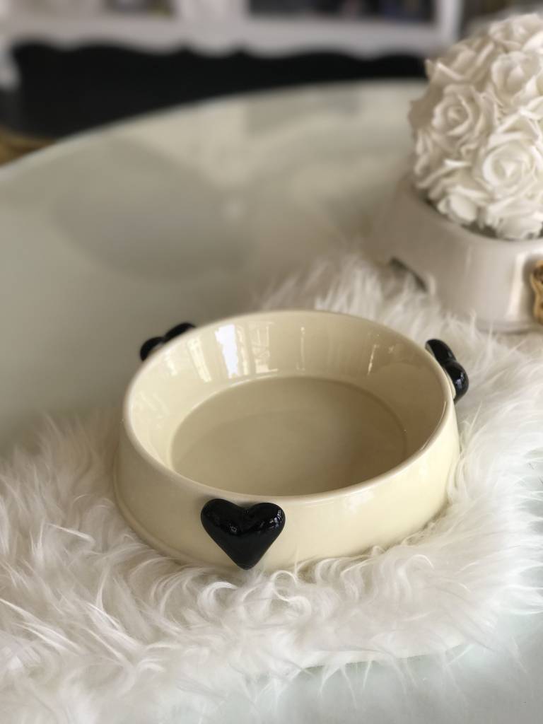 QuattroZampe QuattroZampe - Ceramic Bowl Valentino cream