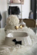 QuattroZampe QuattroZampe - keramisch eetbakje cream / black bone