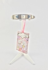 Ducie Ducie - halsband Pyramid Studs zilver (S)