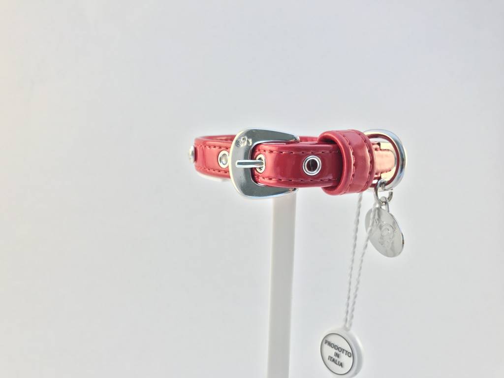 Trilly Tutti Brilli Trilly Tutti Brilli - halsband New Rivetti Swarovski rood (25cm)