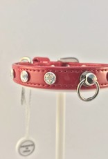 Trilly Tutti Brilli Trilly Tutti Brilli - halsband New Rivetti Swarovski rood (25cm)