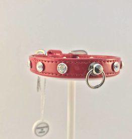 Trilly Tutti Brilli Trilly Tutti Brilli - halsband New Rivetti Swarovski rood (25cm)
