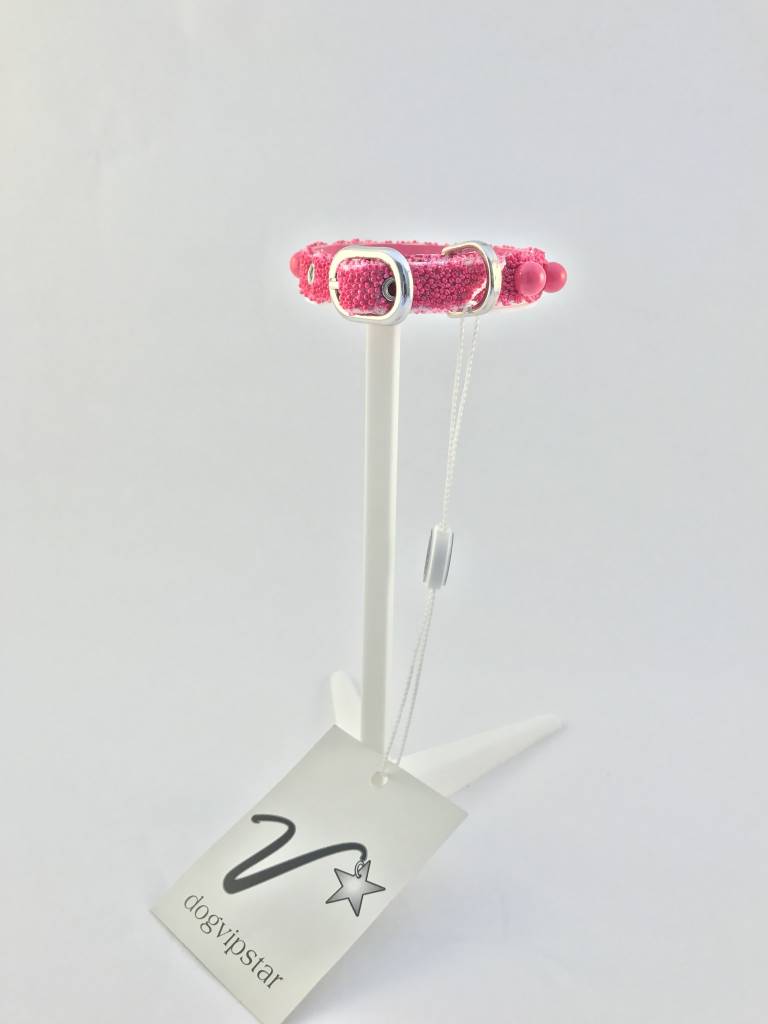 Dog Vip Star Dog Vip Star - halsband Granita Roze (25cm)