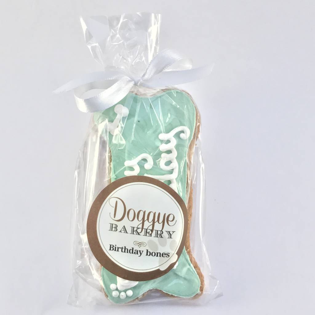 Doggye Bakery Doggye Bakery - Birthday bones groen