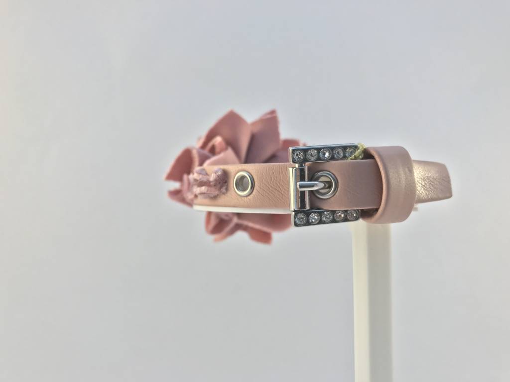 Dog Vip Star Dog Vip Star - halsband Pink Rose (25cm)