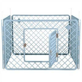 Puppyren 4 panelen blauw (90x90x60cm)