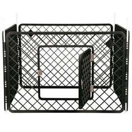 Puppyren 4 panelen donkergrijs (90x90x60cm)