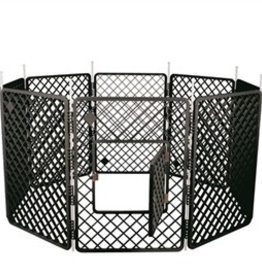 Puppyren 8 panelen donkergrijs (160x86cm)