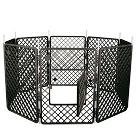 Puppyren 8 panelen donkergrijs (160x86cm)