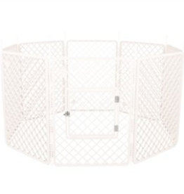 Puppyren 8 panelen wit (160x86cm)