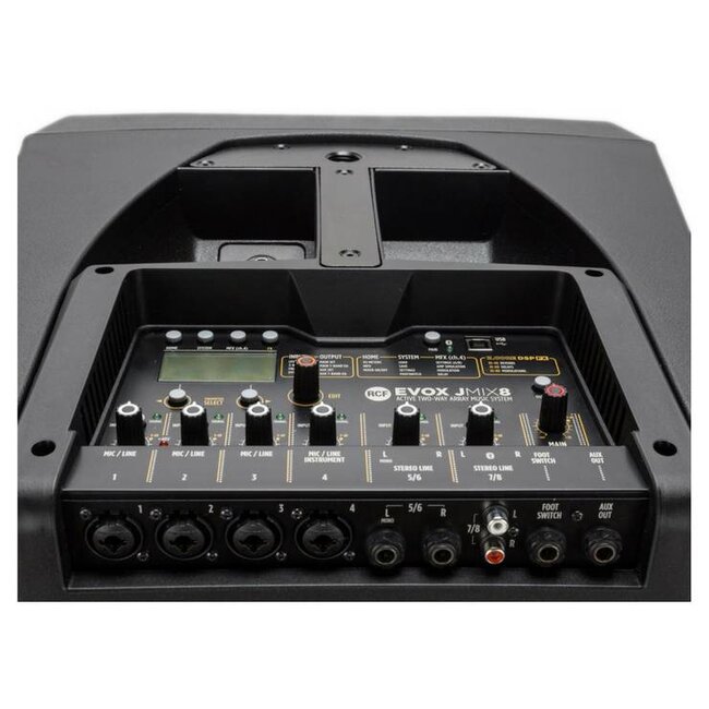Evox JMIX8 portale array pa system with 8 channel mixer