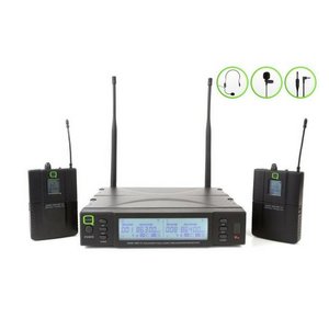 Q Mic QWM 1960 V2 BP Dual UHF Headset mic 606-614MHz