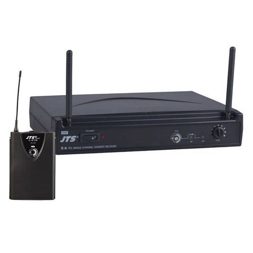 JTS UHF single channel PLL diversity receiver with bodypack transmitter+lavaliere microphone