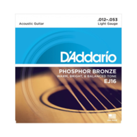 D'Addario EJ16 Phosphor Bronze Strings Light (12-53)