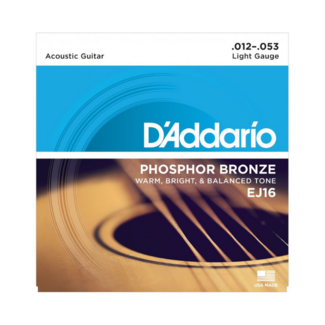 D'addario D'Addario EJ16 Phosphor Bronze Strings Light (12-53)