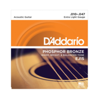 D'addario EJ15 Phosphor Bronze Strings Extra Light (10-47)