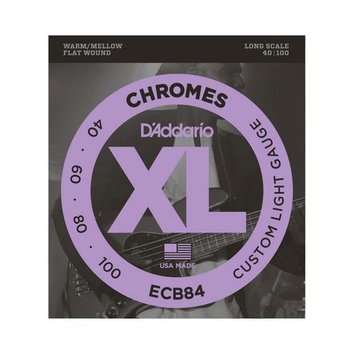 D'addario D'addario ECB84 Bass Chrome 40-100 D'addario D'addario ECB84 Bass Chrome 40-100